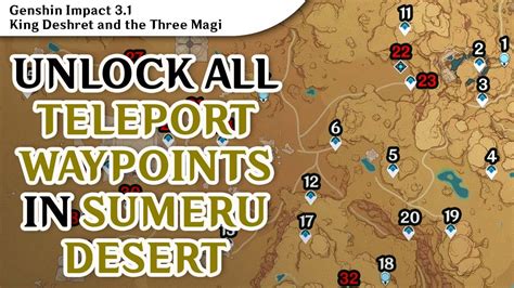 sumeru desert map|All Sumeru Desert Hidden Waypoints and How to Unlock